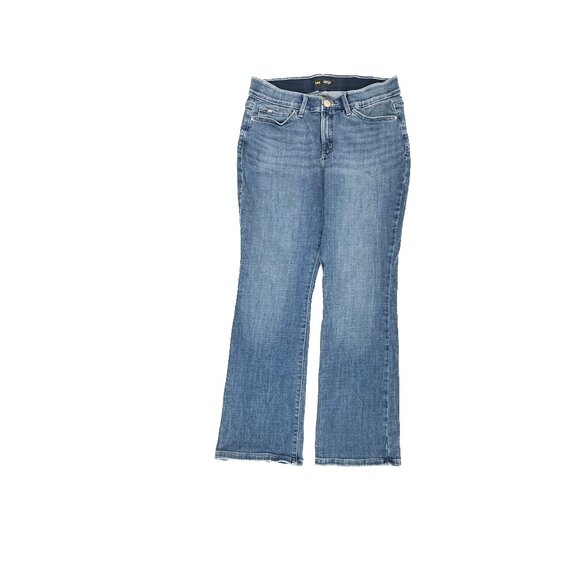 Lee Regular Fit Bootcut Mid Rise Women's size 10P Medium Blue Denim Jeans - Picture 1 of 5